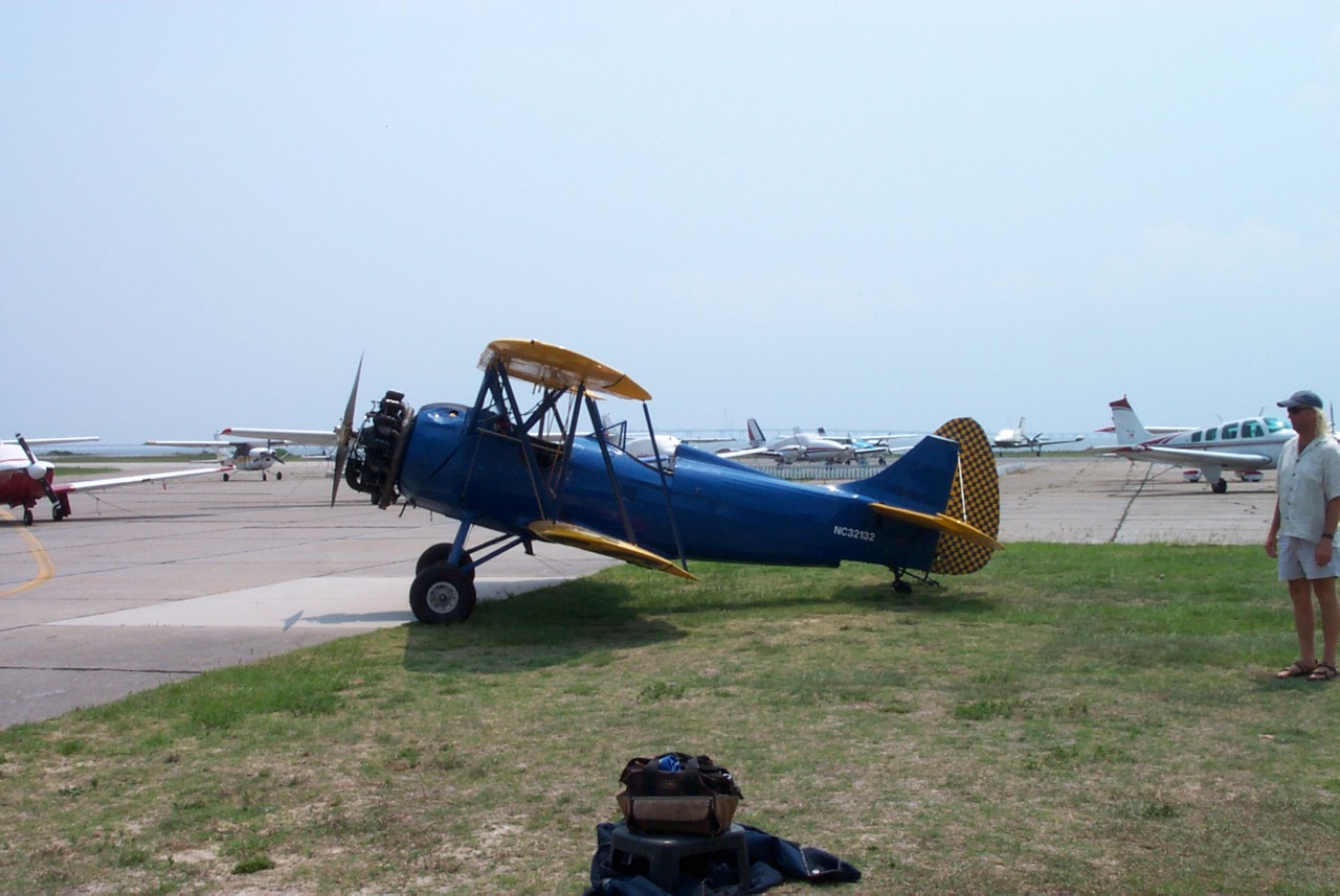 <b>Stearman Biplane</b><br><i>OBX Biplane Tour, Jul 2002</i>